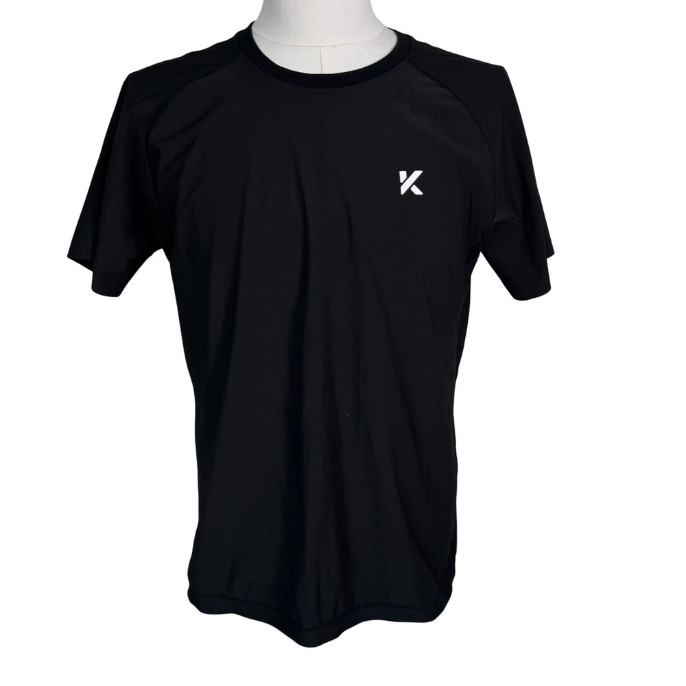 KEWLIOO Men's 2XL Black Short Sleeve Sauna Shirt Sweat Enhancing Compression Tee